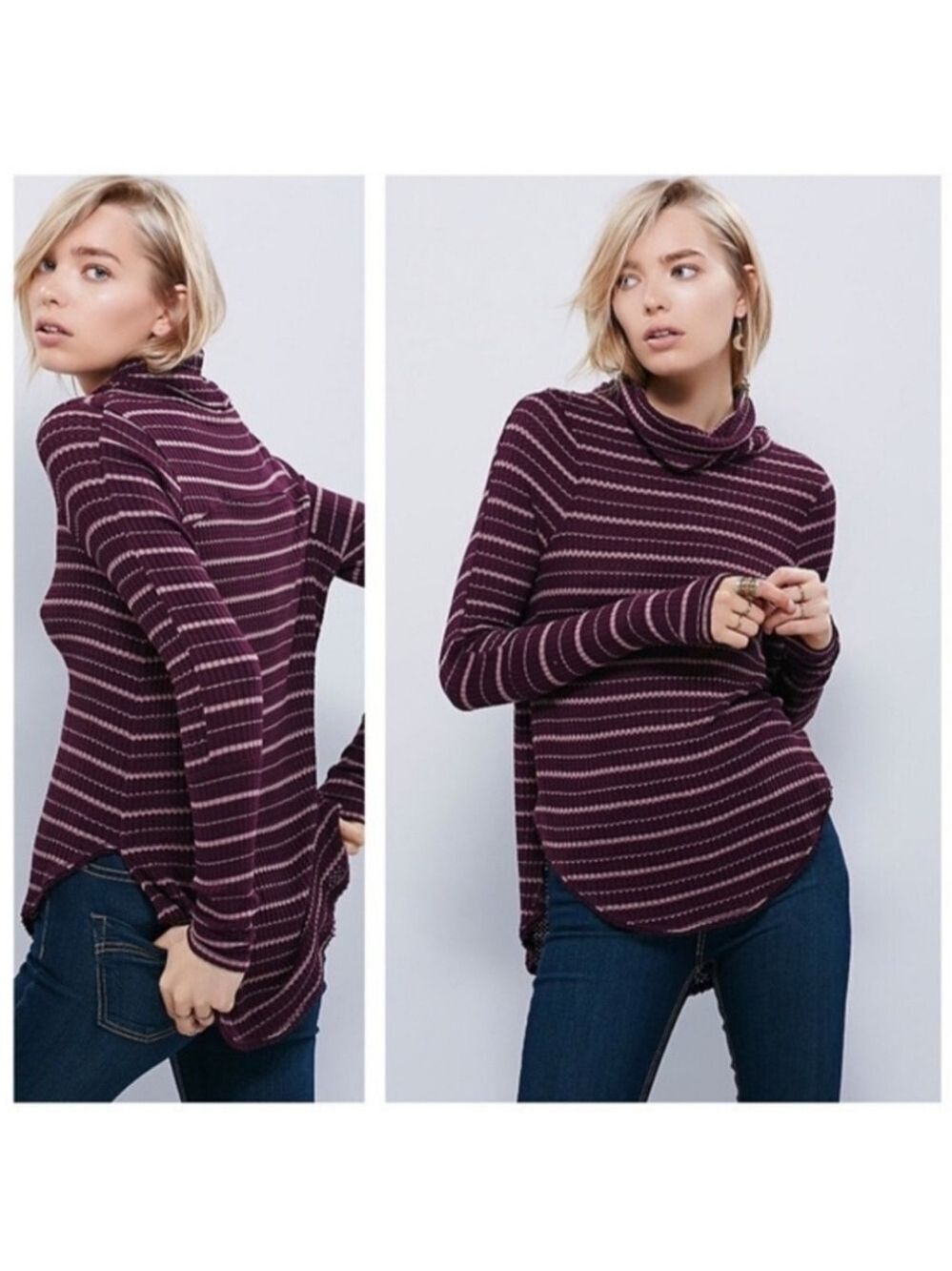 Free People Striped Drippy Thermal